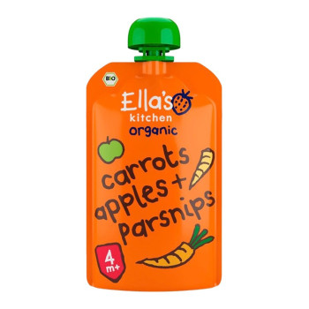 Ellas Kitchen Organic Apple Carrots Parsnips Vitamins And Minerals, 120G