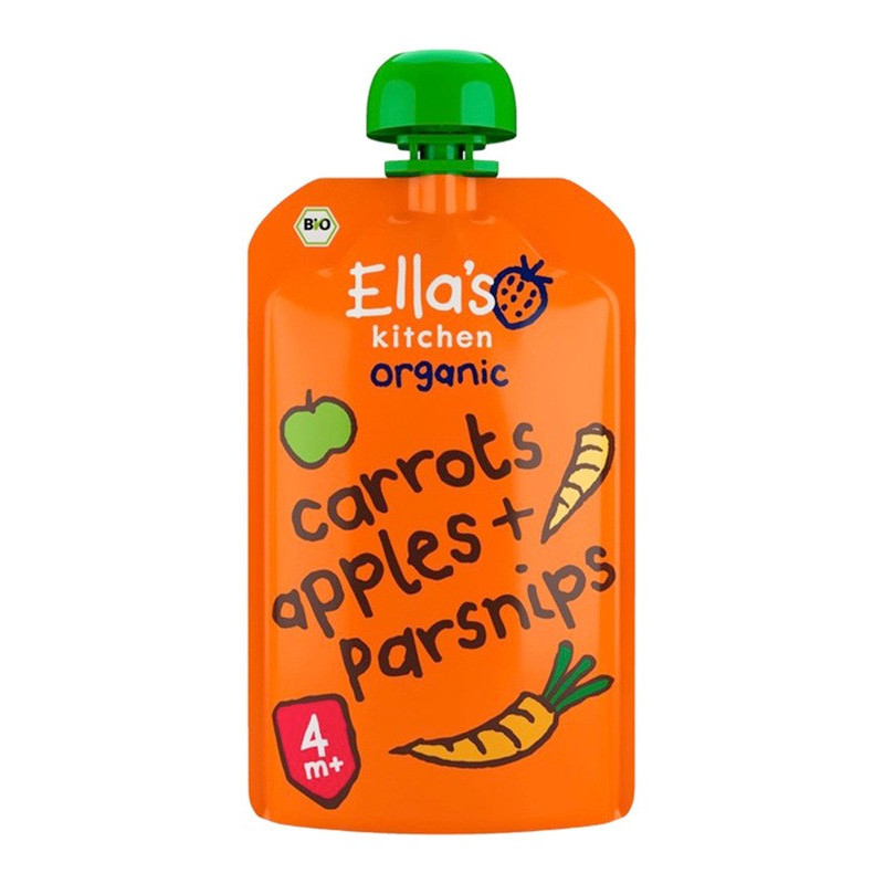 Ellas Kitchen Organic Apple Carrots Parsnips Vitamins And Minerals, 120G