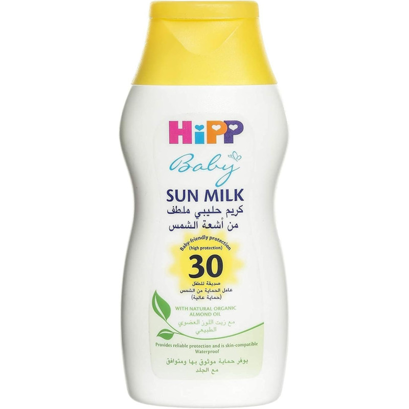 Hipp Baby Sun Milk Cream With Almond Oil Spf30, 200Ml