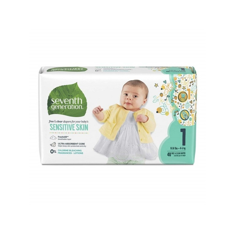 Seventh Generation Sustainable Free And Clear Diapers, Stage1