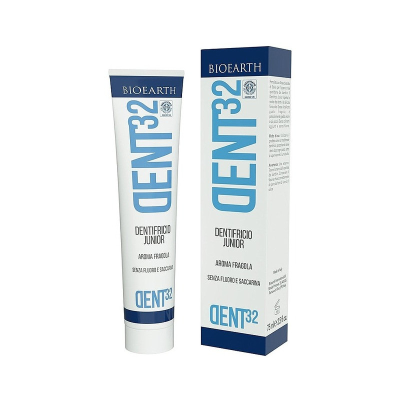Bioearth Organic Dent32 Toothpaste Junior Strawberry Flavour, 75Ml