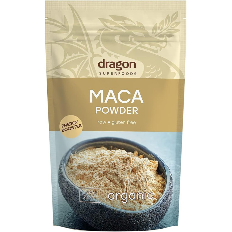 Dragon Superfoods Organic Maca Powder Raw Organic, 200G