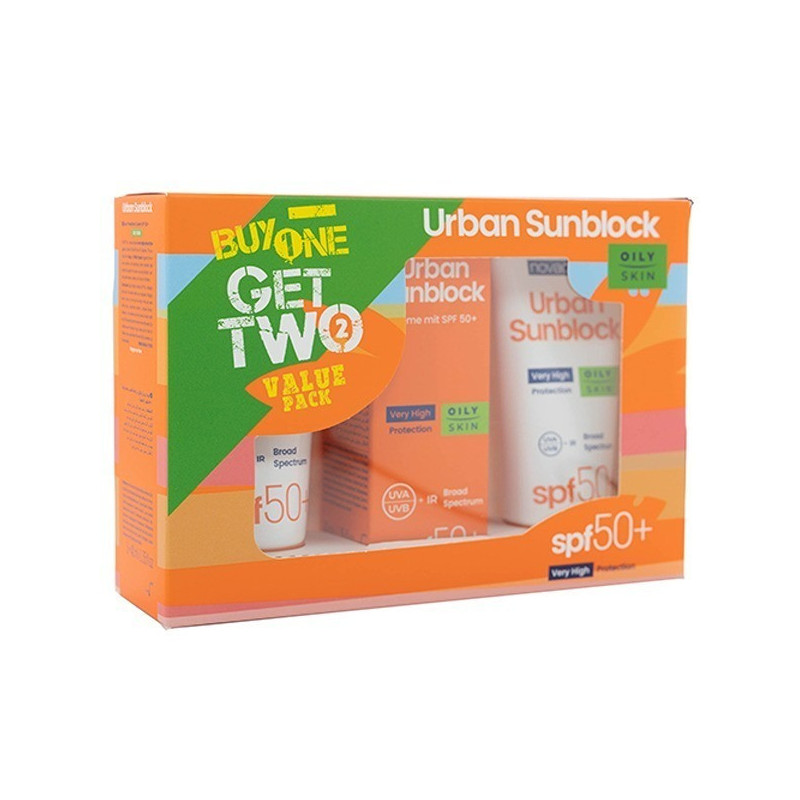 Novaclear Urban Sunblock Cream Spf 50+ Oily Skin 1 Plus 2 Offer 40 Ml