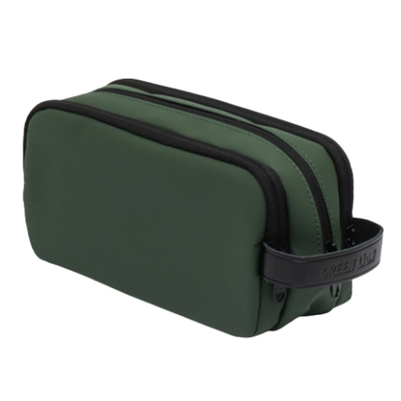 Green Lion Elegant Pouch, Dark Green