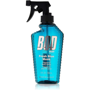Bod Man Fresh Blue Musk By Parfums De Coeur Body Spray, 8 Oz For Men