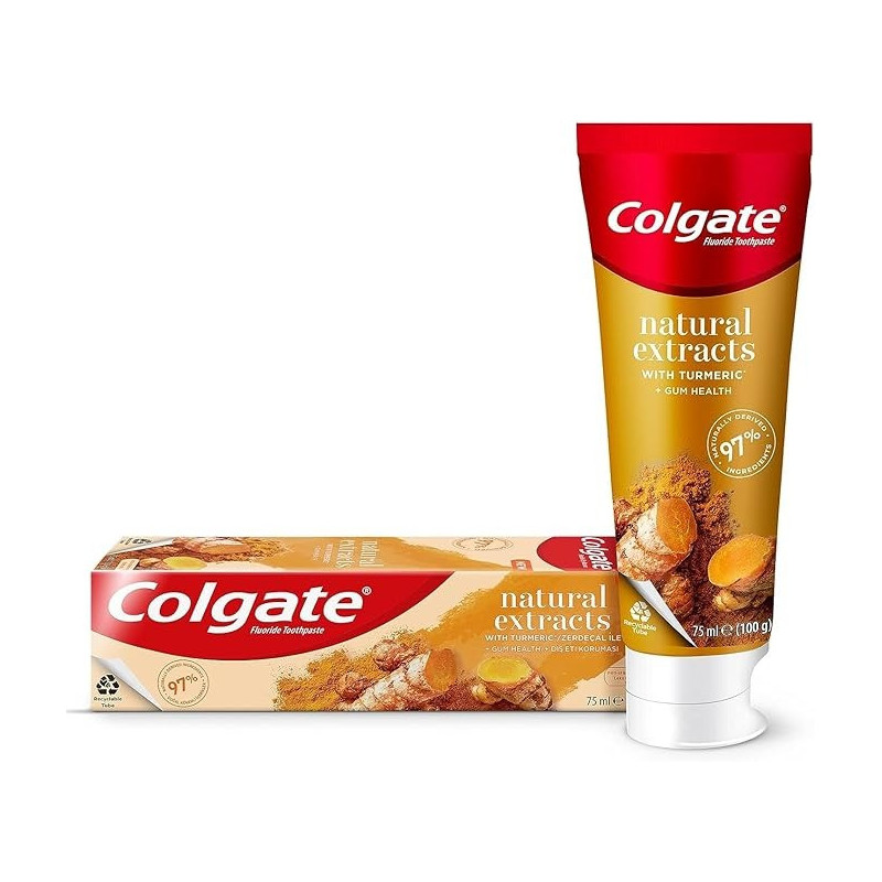 Colgate Natural Extracts Gum Health Turmeric For Healthy Gums Toothpaste, 100 G, 75Ml