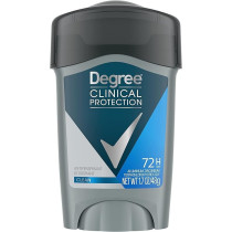 Degree Men Antiperspirant Deodorant Clean 72-Hour Sweat And Odor Protection Prescription-Strength Antiperspirant For Men With Motionsense Technology, 1.7 Oz
