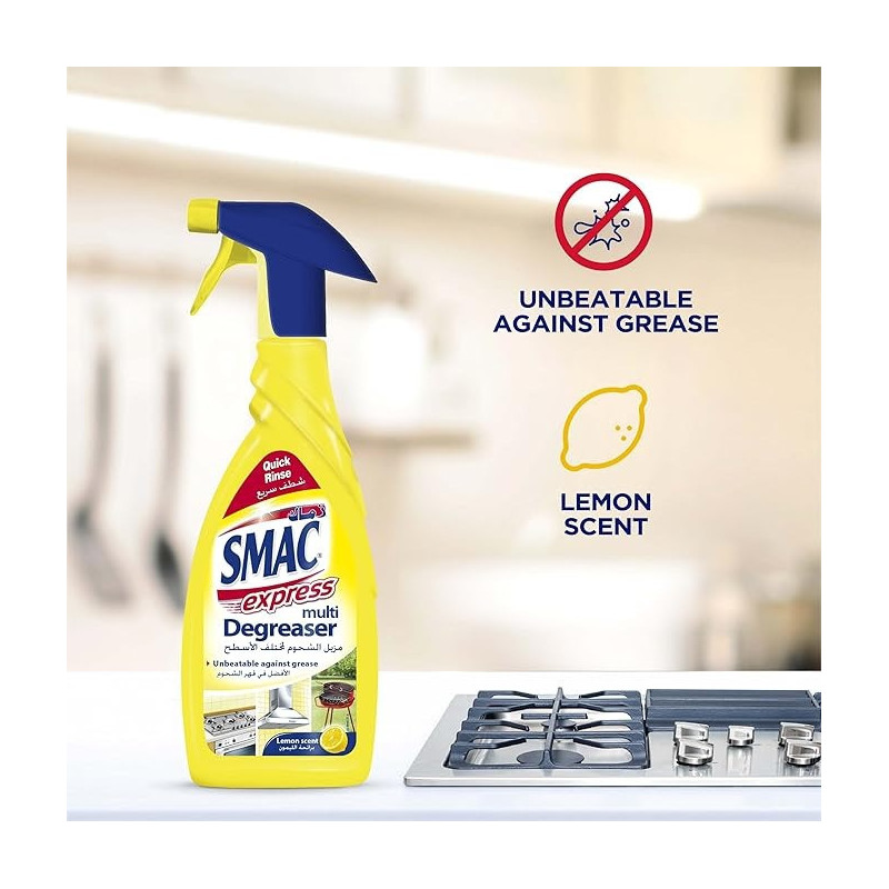 Smac Express Multi Degreaser Lemon Scent, 650Ml, 2 Twin Pack