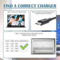 130W Laptop Charger USB C For Dell Xps 15 17, 9575 9500 9700 Precision 5530 2In1 5550 5750 3560 Latitude 7410 7310 7210 9410 9510 5420 5520 5510 Type C Ac Adapter