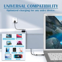 130W Laptop Charger USB C For Dell Xps 15 17, 9575 9500 9700 Precision 5530 2In1 5550 5750 3560 Latitude 7410 7310 7210 9410 9510 5420 5520 5510 Type C Ac Adapter