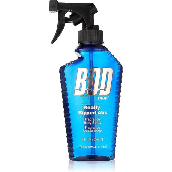 Bod Man Mens Body Spray Long-Lasting Scent, Really Ripped Abs, Pack Of 3