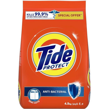 Tide Protect Antibacterial Laundry Detergent Semi-Automatic, 4.5Kg