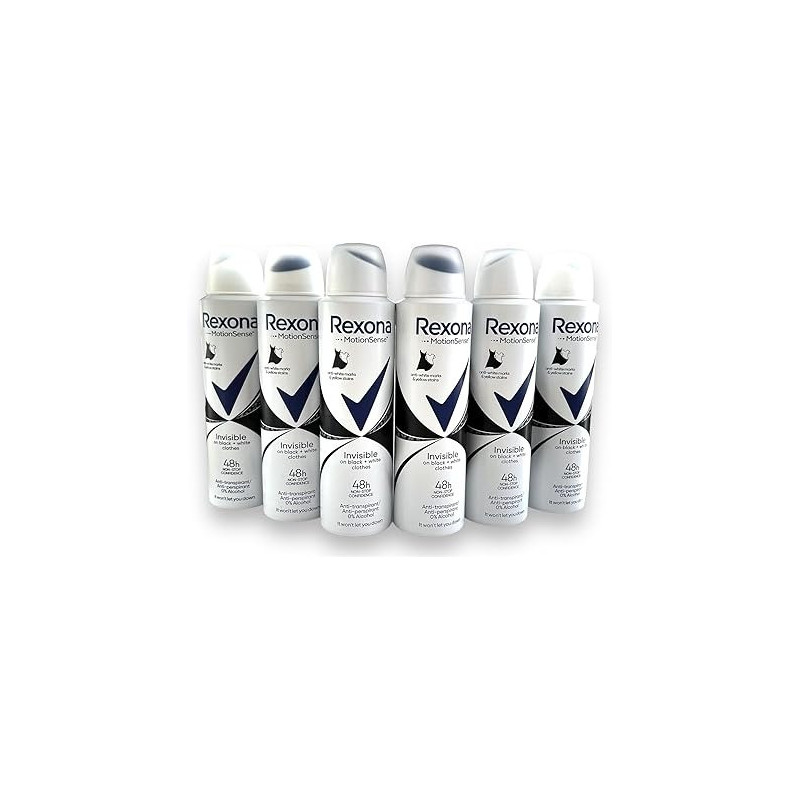 Rexona Invisible Diamond Deodorant Spray For Women, 150Ml, Pack Of 6