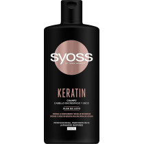 Syoss Keratin Shampoo Frizz Control Smoothness And Shine, 440Ml