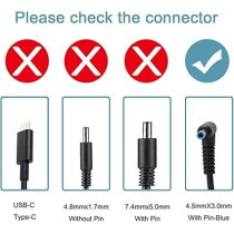 19.5V 7.7A 150W Smart Slim Ac Power Adapter 4.5X3.0Mm, Jack Laptop Charger For Hp Zbook 15 G3 W2Y15PA Mobile Workstation