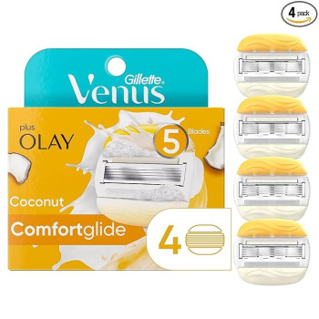 Gillette Venus And Olay Womens Razor Blade Refills, 4 Count
