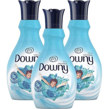 Downy Concentrate Fabric Softener Valley Dew, 1.5L, Triple Pack