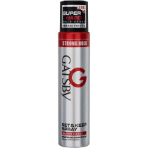Gatsby Set And Keep Spray Super Hard, Strong Setting Power For A Firm Style, 250 Ml