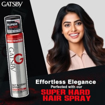 Gatsby Set And Keep Spray Super Hard, Strong Setting Power For A Firm Style, 250 Ml