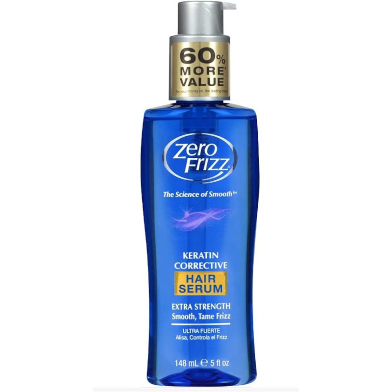Zero Frizz Hair Serum Keratin Corrective, Frizz Control, 148 Ml