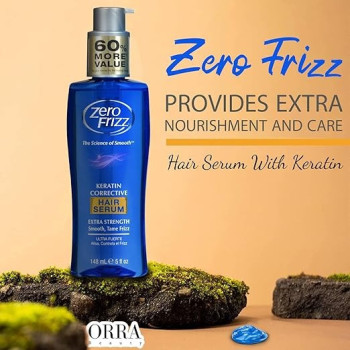 Zero Frizz Hair Serum Keratin Corrective, Frizz Control, 148 Ml