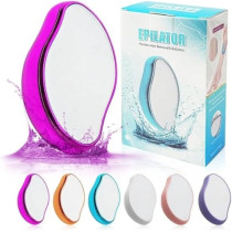 Mega Comms Crystal Hair Eraser, Plus A Free Exfoliator Patch Included Natural Remover Stone Magic Epilator Nano Silky Smooth Skin Men And Women, Colour Health Vitality Wellbeing Summer Winter