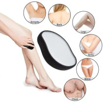 Mega Comms Crystal Hair Eraser, Plus A Free Exfoliator Patch Included Natural Remover Stone Magic Epilator Nano Silky Smooth Skin Men And Women, Colour Health Vitality Wellbeing Summer Winter