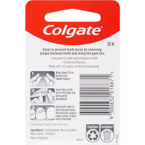 Colgate Mint Waxed Total Dental Floss Ribbon, 25 M