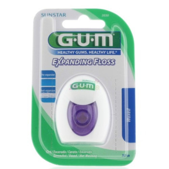 Gum Expanding Dental Floss, Thin And Easy To Insert In Tight Contacts, Expands During Use For Effective Cleaning, Gentle On Sensitive Teeth And Gingivitis, Removes Plaque, Healthy Gums, 30M