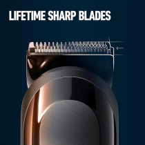 King C. Gillette Cordless Mens Beard Trimmer Kit With Lifetime Sharp Blades And 3 Interchangeable Combs