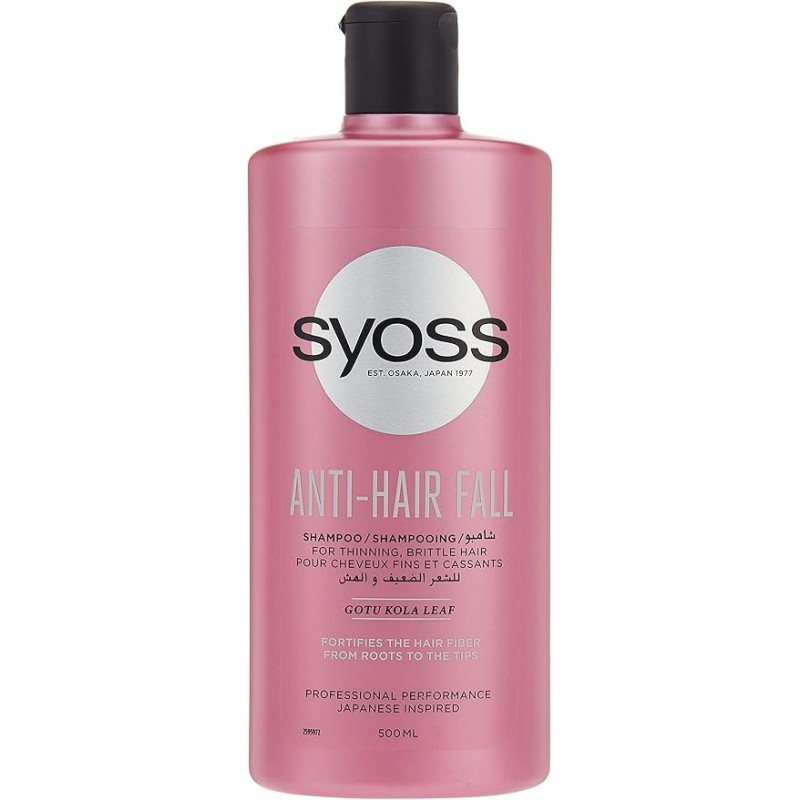 Syoss Anti-Hair Fall Shampoo For Thinning Hair, 500 Ml