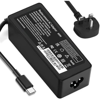 65W 45W USB C Laptop Charger For Lenovo ThinkPad Yoga T14 T14s T15 T480 T480s T490 T490s T580 T590 L13 E15 Thinkbook 13s 14 14s 15 G2 Chromebook C330 S330 100e 300e 500e AC Adapter Power Supply Cord