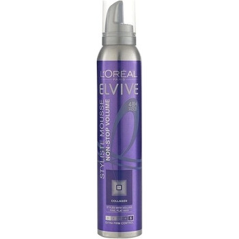 Loreal Elvive Styliste Non-Stop Volume 48H Hold Mousse, 200Ml