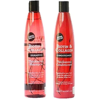 Xpel Biotin And Collagen Thickening Shampoo, 400 Ml And Biotin And Collagen Conditioner, 400 Ml, Duo