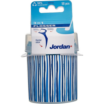Jordan 3-In-1 Flosser Box, 50 Pieces