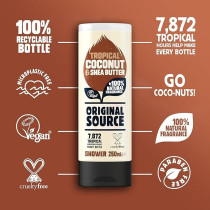 Original Source Coconut And Shea Butter Shower Gel, 250 Ml
