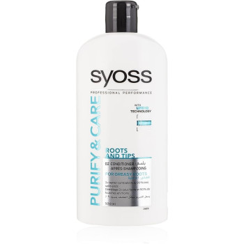 Syoss Purify And Care Conditioner For Greasy Roots, 500 Ml