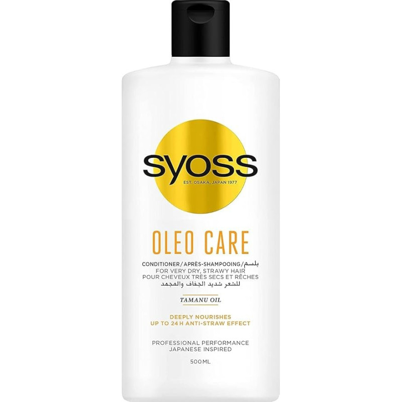 Syoss Con Oleo 21, Tamanu Oil Hair Conditioner, 500 Ml