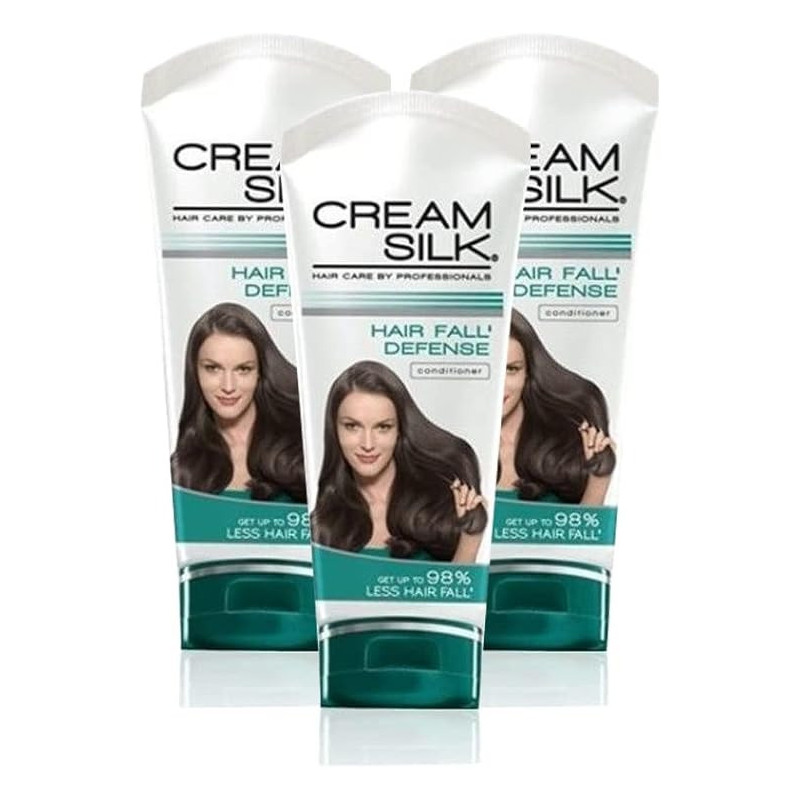 Cream Silk Conditioner Hair Fall Defense For Less Hair Fall Creamsilk, 180 Ml, Lot Of 3