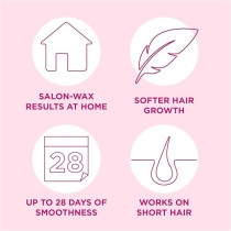 Veet Ready To Use Wax Strip With Easy Gel For Sensitive Skin, 20 Strip