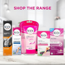 Veet Ready To Use Wax Strip With Easy Gel For Sensitive Skin, 20 Strip