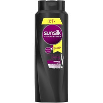 Sunsilk Shampoo Black Shine To Enhance The Natural Shine And Vibrancy Of Black Hair, 600 ml