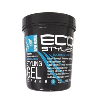 Eco Style Soft Hold Alcohol Free Super Protein Styling Gel, 946 ml