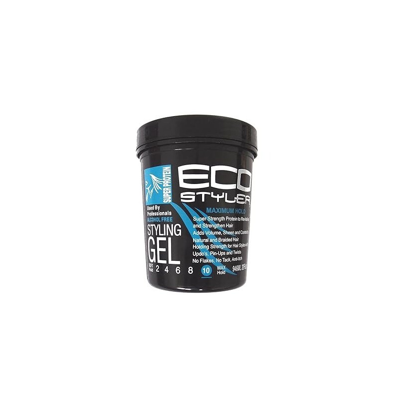 Eco Style Soft Hold Alcohol Free Super Protein Styling Gel, 946 ml