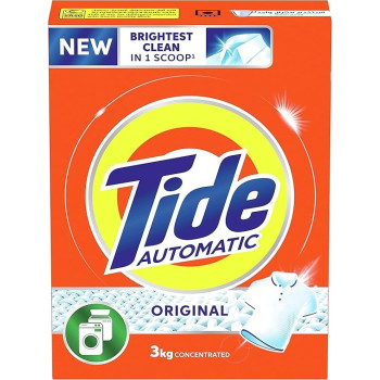Tide Automatic Powder Laundry Detergent Original Scent, 3 Kg