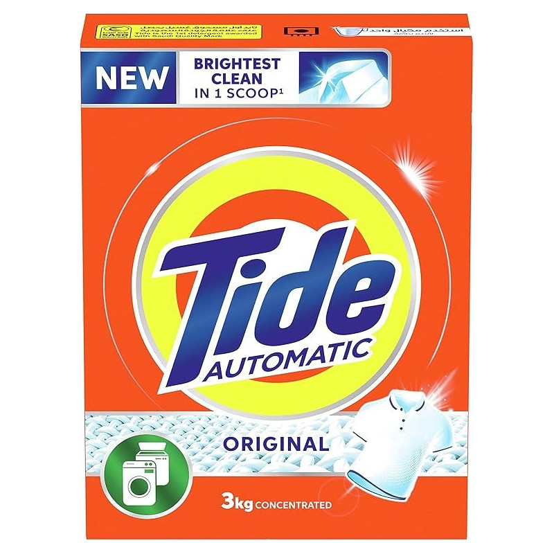Tide Automatic Powder Laundry Detergent Original Scent, 3 Kg