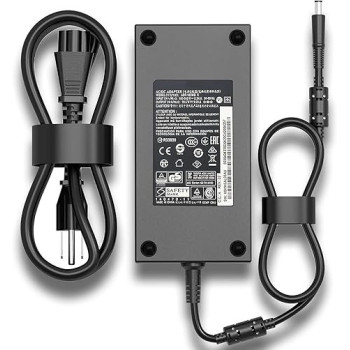 Coulper 180W 19.5V / 9.23A Charger For Dell Dock WD19 K20A001 D6000 D6000S Dock WD15 K17A001 Thunderbolt Dock WD19TB WD19TBS TB15 TB16 TB18DC K16A K16A001 Connector Cable Feeds, Black