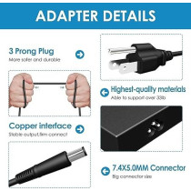 Coulper 180W 19.5V / 9.23A Charger For Dell Dock WD19 K20A001 D6000 D6000S Dock WD15 K17A001 Thunderbolt Dock WD19TB WD19TBS TB15 TB16 TB18DC K16A K16A001 Connector Cable Feeds, Black