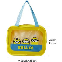 Miniso Minions Collection Storage Bag, Travel Storage Bag For Luggage, Yellow