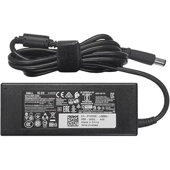 Dell Genuine Original 90W Ac Adapter Charger Power Supply And Uk Mains Cable For Studio 15, Studio 1555, Studio 17, Black, 492-BBUW